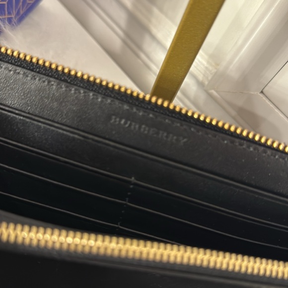 Burberry Plaid Coated Canvas Zip-Around Wallet - Picture 7 of 7